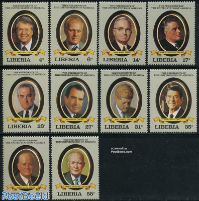 US presidents 10v (1929-1989)