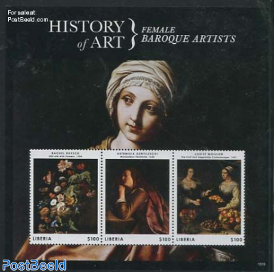 History of art, Female Baroque artists 3v m/s