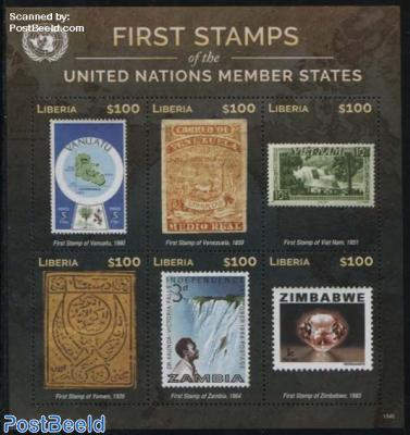 First Stamps, V-Z 6v m/s