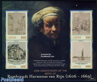 Rembrandt paintings 4v m/s, Shah Jahan