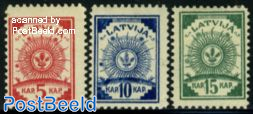 Definitives 3v, perforated