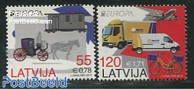 Europa, postal transport 2v