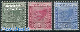 Pahang, Definitives 3v