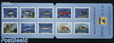 Fish 10v s-a in booklet