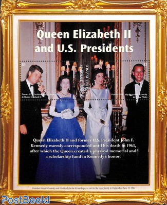 Queen Elizabeth II with pres. Kennedy s/s