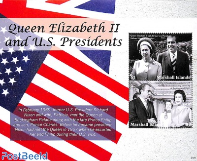 Queen Elizabeth II with pres. Nixon s/s