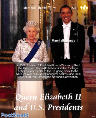 Queen Elizabeth II with pres. Obama s/s