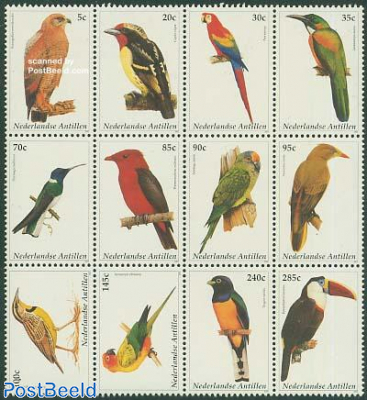 Birds 12v, sheetlet
