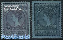 Definitives 2v, on blue