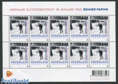 Elfstedentocht 1963, Reinier Paping minisheet