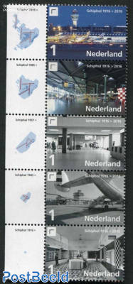 100 Years Schiphol airport 5v+tabs left
