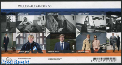King Willem-Alexander 50th birthday 6v m/s