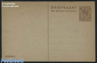 Reply Paid Postcard 7.5+7.5c, ANTWOORD-BRIEFKAART