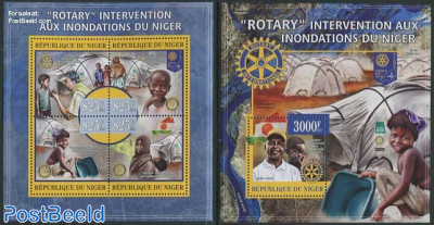 Rotary aid at innondations 2 s/s