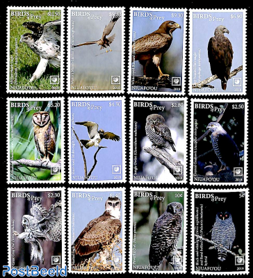 Birds of prey 12v (white borders)