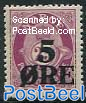 Definitive, overprint 1v