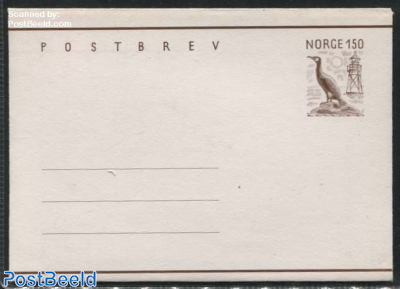 Card letter 1.50 redbrown