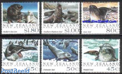 Antarctic seals 6v
