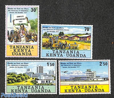 Tanzania independence 4v