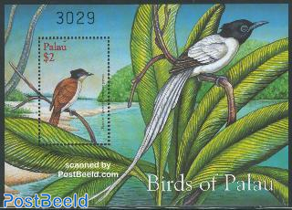 Bird s/s, paradise flycatcher