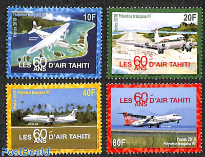 60 years Air Tahiti 4v