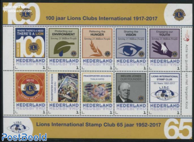 100 Years Lions Club Int. 10v m/s