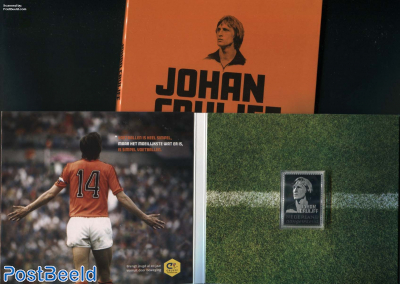 Johan Cruijff, Silver stamp 1v in special pack