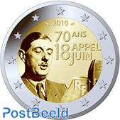 2 Euro, France, Charles de Gaulle