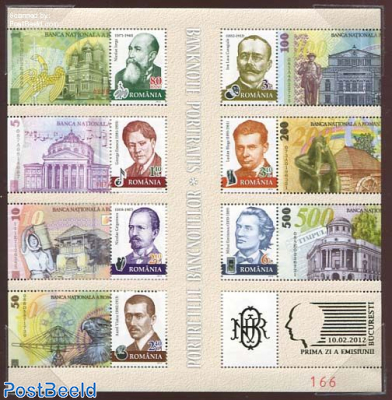 Personalities on banknotes special m/s