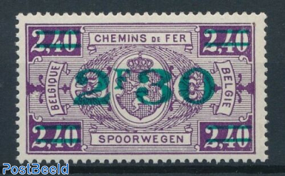 Railway stamp overprint 1v