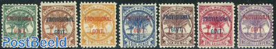 PROVISIONAL GOVT. overprints 7v