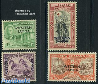 Western Samoa overprints 4v