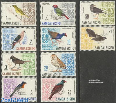 Definitives, birds 10v