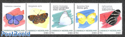 Saba, butterflies 4v