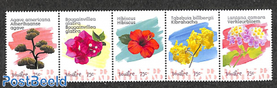 Bonaire, flowers 4v