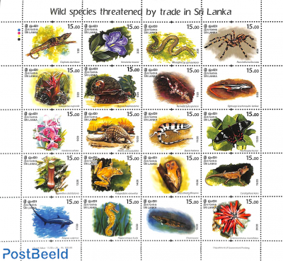 Wild species threatened by trade 20v m/s