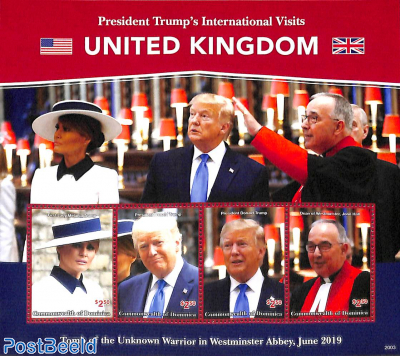President Trump visits the U.K. 4v m/s