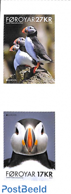 Europa, Puffins 2v s-a (from booklet)