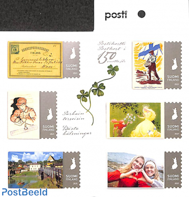 150 years postcards 6v in booklet s-a