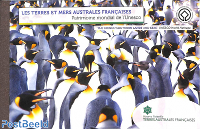 World heritage, terres Australes 12v in booklet