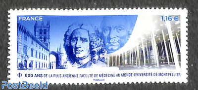 800 years medical school Montpellier 1v