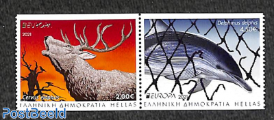 Europa, endangered species 2v from booklet