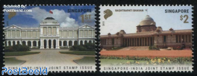 Presidential Palaces 2v, Joint Issue India