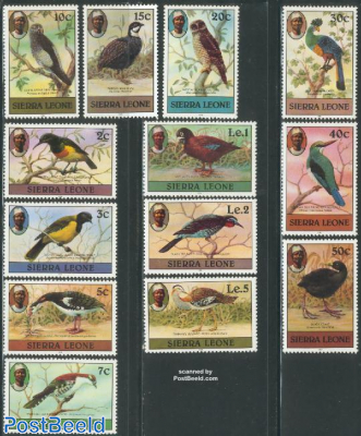 Birds 13v (1982 on stamps)