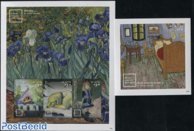 Paintings, Van Gogh, Kustodiev 2 s/s