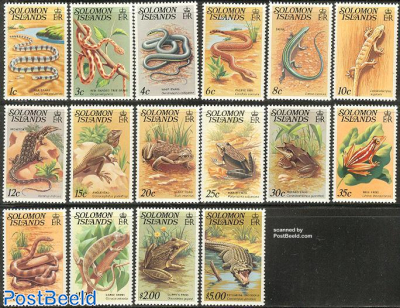 Definitives, reptiles 16v