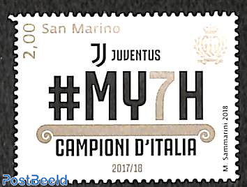 Juventus football champion of Italy 1v