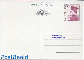 Postcard 200L, Montefeltro