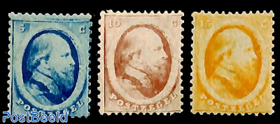 Willem III, 5c blue
