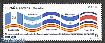 Central American independence 200th asnniversary 1v